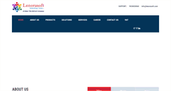 Desktop Screenshot of lenorasoft.com